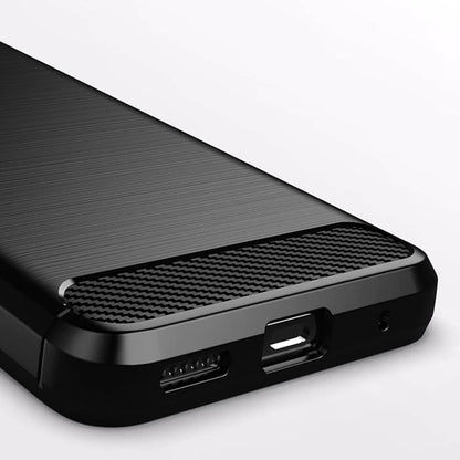 Θήκη για Motorola Moto G60, Techsuit, Carbon, Μαύρη