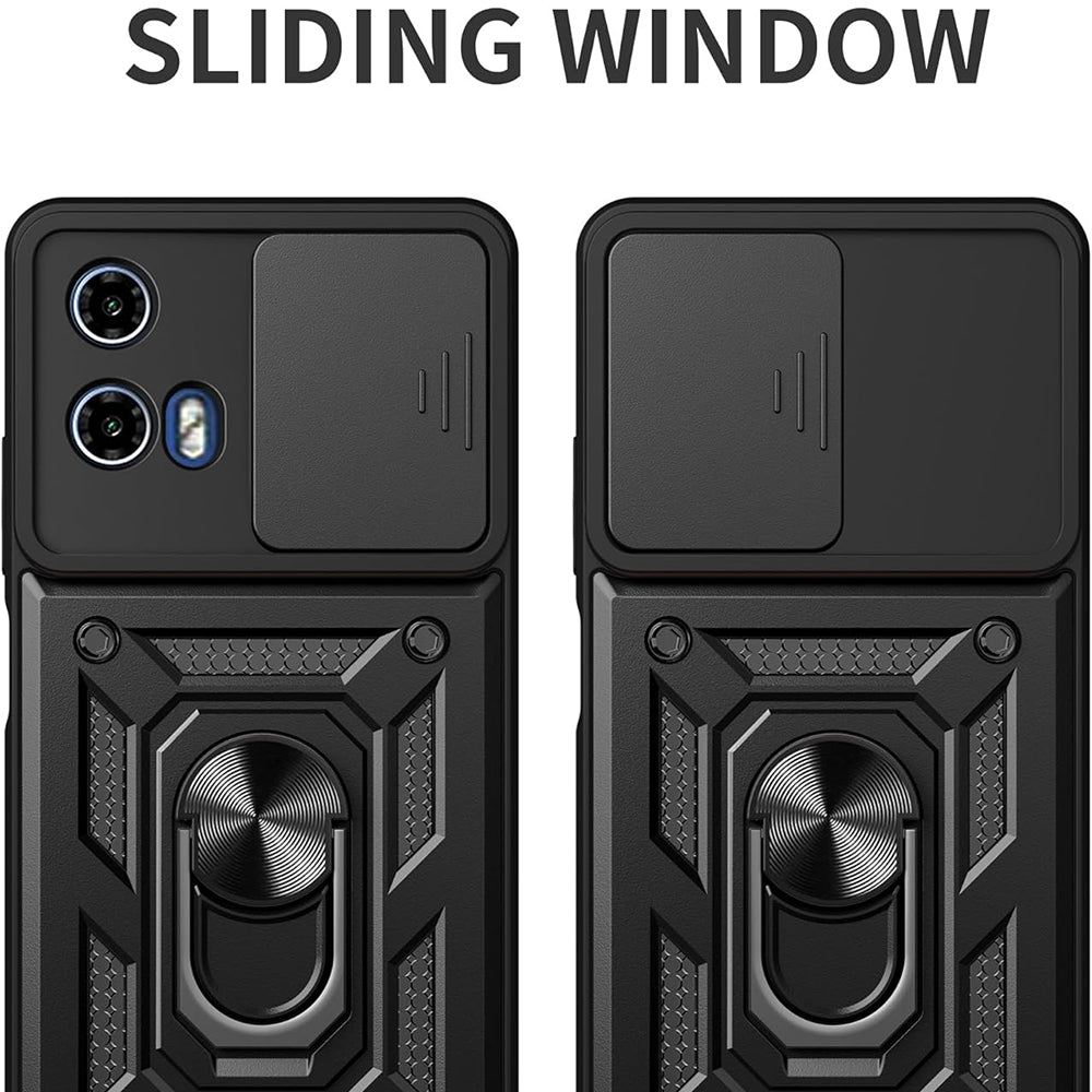 Θήκη για Motorola Moto G67 Power / G57 Power, Techsuit, CamShield, Μαύρη