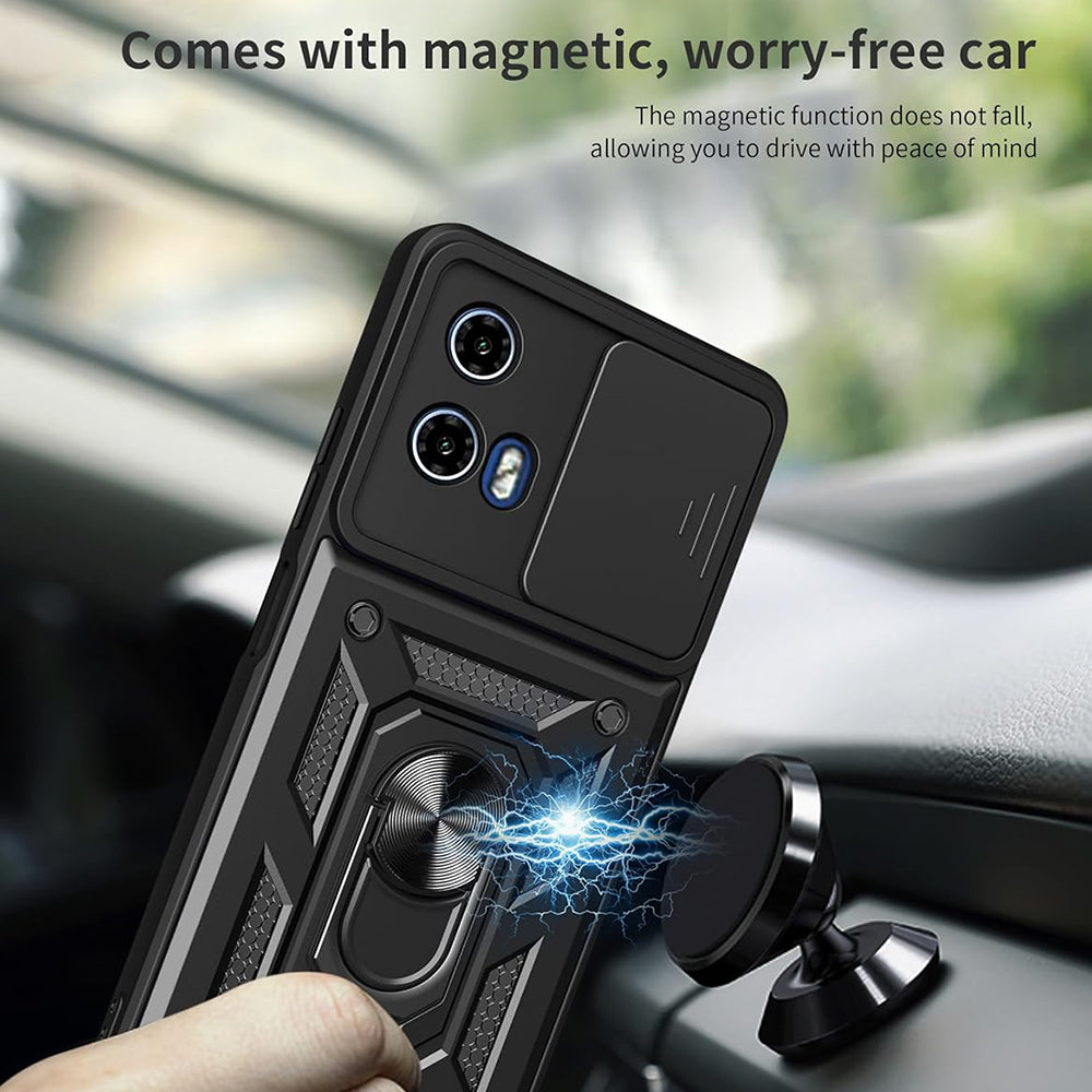 Θήκη για Motorola Moto G67 Power / G57 Power, Techsuit, CamShield, Μαύρη