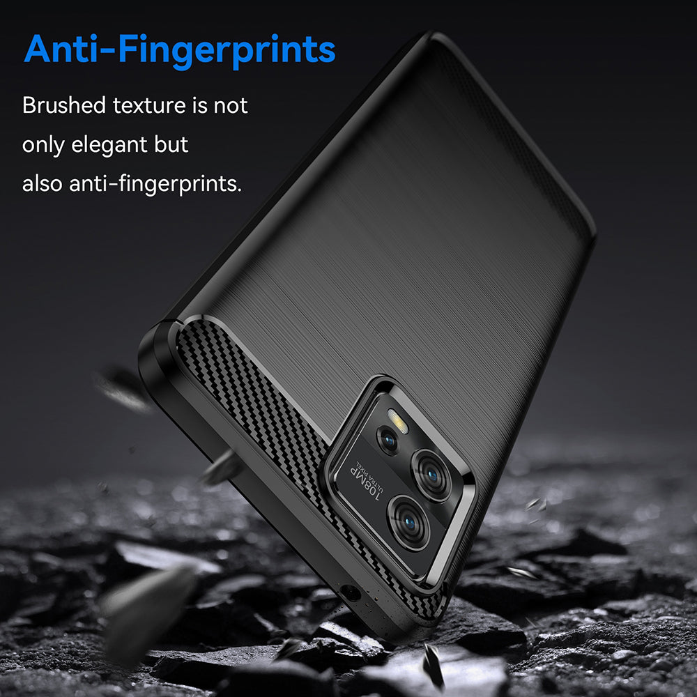 Θήκη για Motorola Moto G72, Techsuit, Carbon, Μαύρο