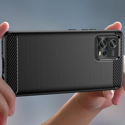 Θήκη για Motorola Moto G72, Techsuit, Carbon, Μαύρο