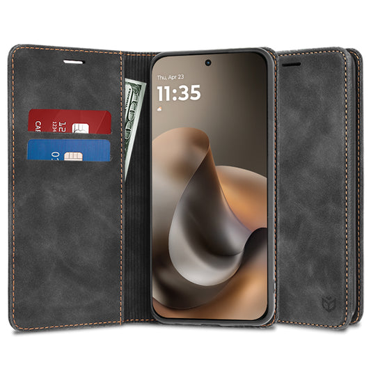 Θήκη για Motorola Moto G77 / G67, Techsuit, Confy, Μαύρη