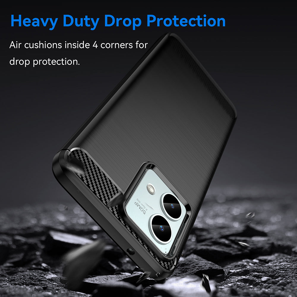 Θήκη για Motorola Moto G84, Techsuit, Carbon, Μαύρο