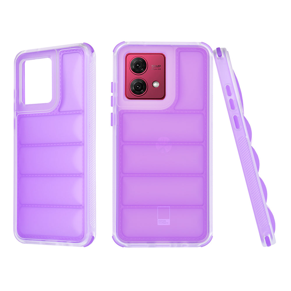 Θήκη για Motorola Moto G84, Techsuit, Wave Shield, Μωβ