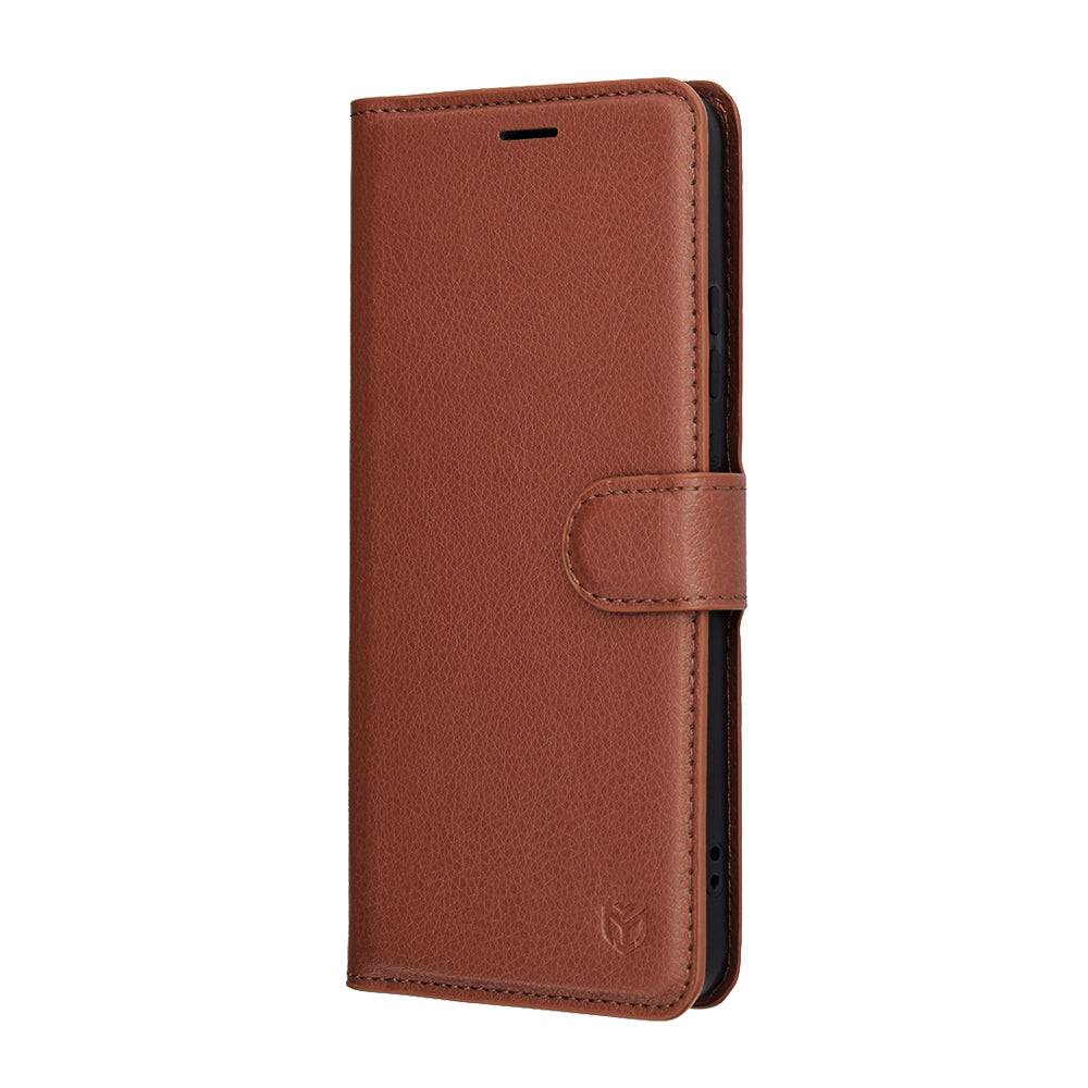 Θήκη για Motorola Moto G86, Techsuit, Leather Folio, Καφέ