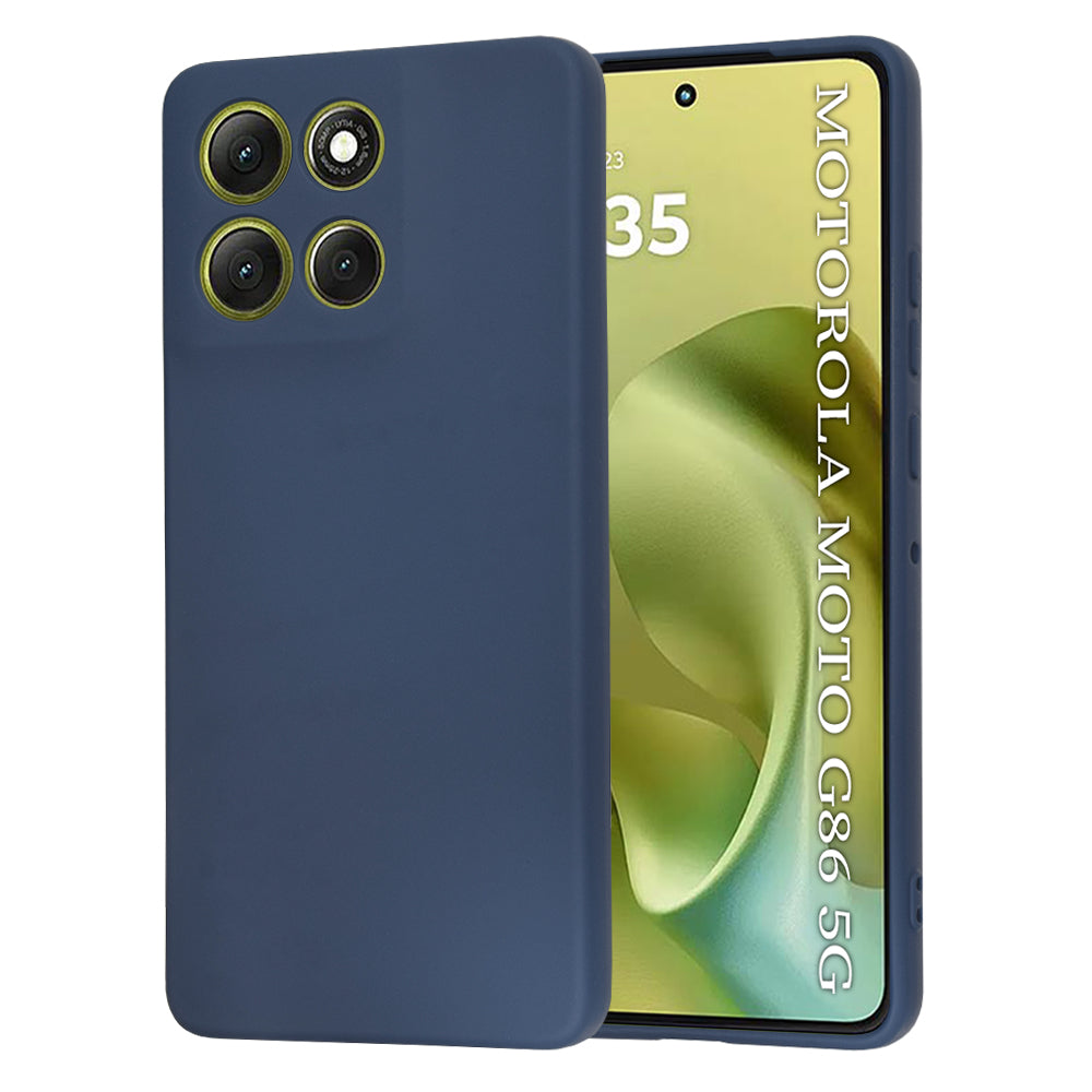 Θήκη για Motorola Moto G86, Techsuit, SoftFlex, Μπλε σκούρο