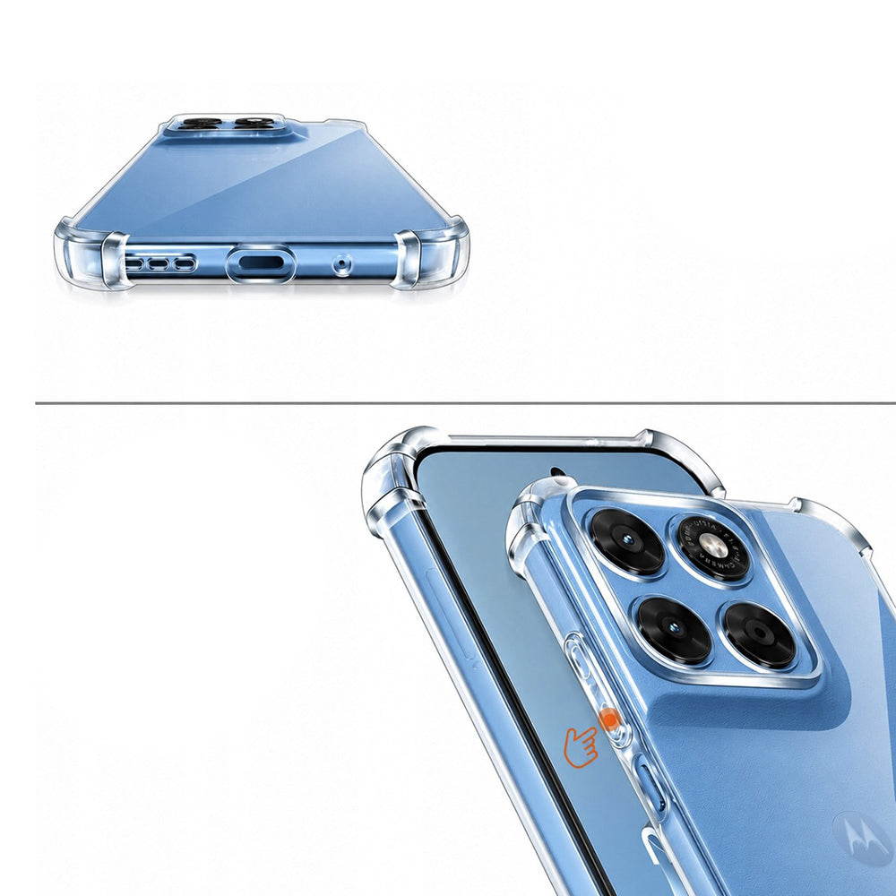 Θήκη για Motorola Moto G87 / G77 / G67, Techsuit, Ανθεκτική σε Κρούσεις Διαφανής, Διάφανη