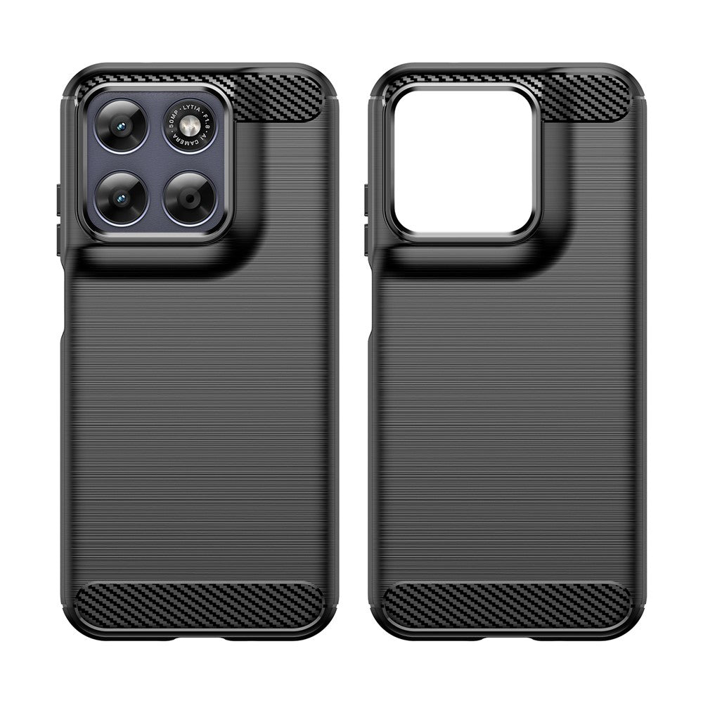 Θήκη για Motorola Moto G87, Techsuit, Carbon, Μαύρο