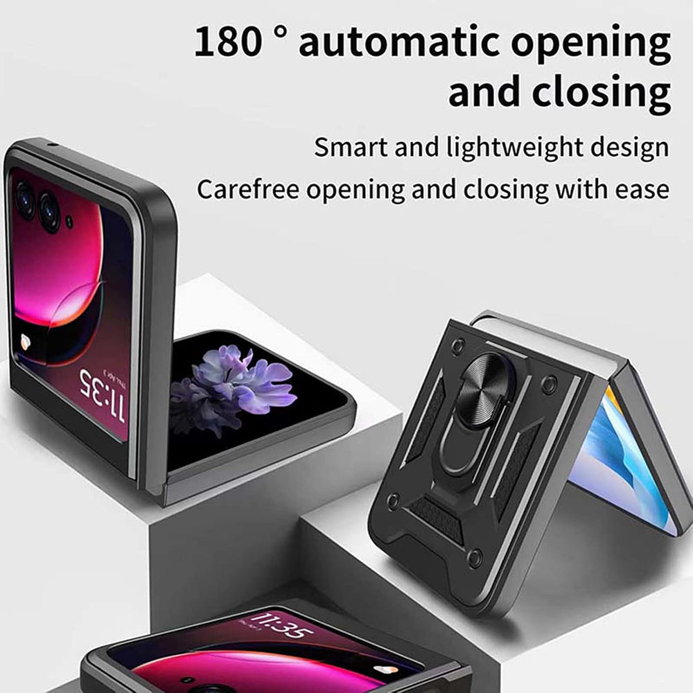 Case for Motorola Razr 50 Ultra, Techsuit, CamShield, Blue