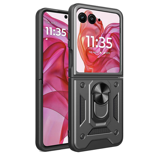 Θήκη για Motorola Razr 50 Ultra, Techsuit, CamShield, Μαύρο