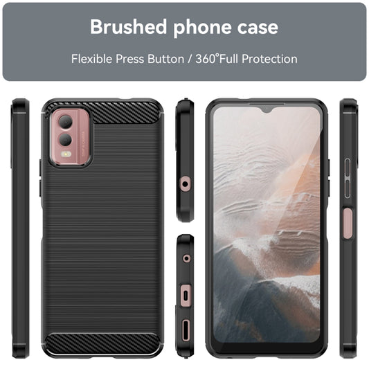 Θήκη για Nokia C32, Techsuit, Carbon, Μαύρο