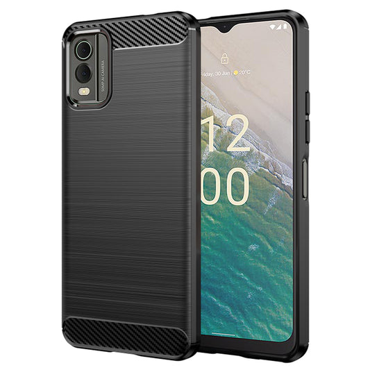 Θήκη για Nokia C32, Techsuit, Carbon, Μαύρο