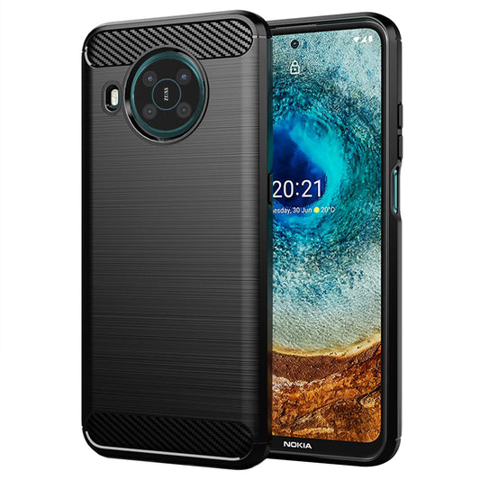 Θήκη για Nokia X10 / X20, Techsuit, Άνθρακας, Μαύρο