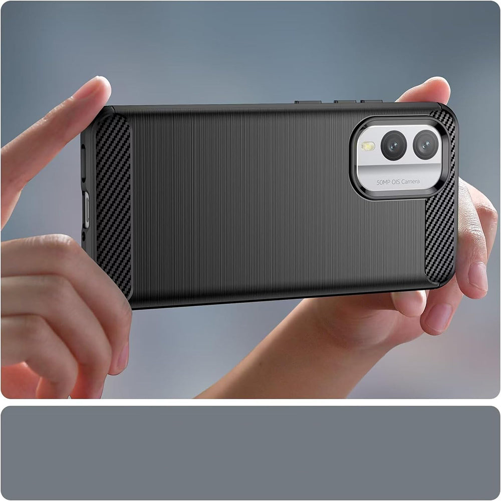 Θήκη για Nokia X30, Techsuit, Carbon, Μαύρο