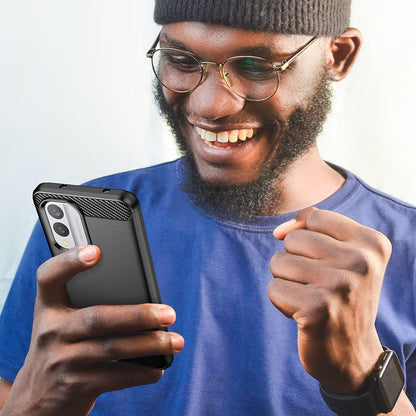 Θήκη για Nokia X30, Techsuit, Carbon, Μαύρο