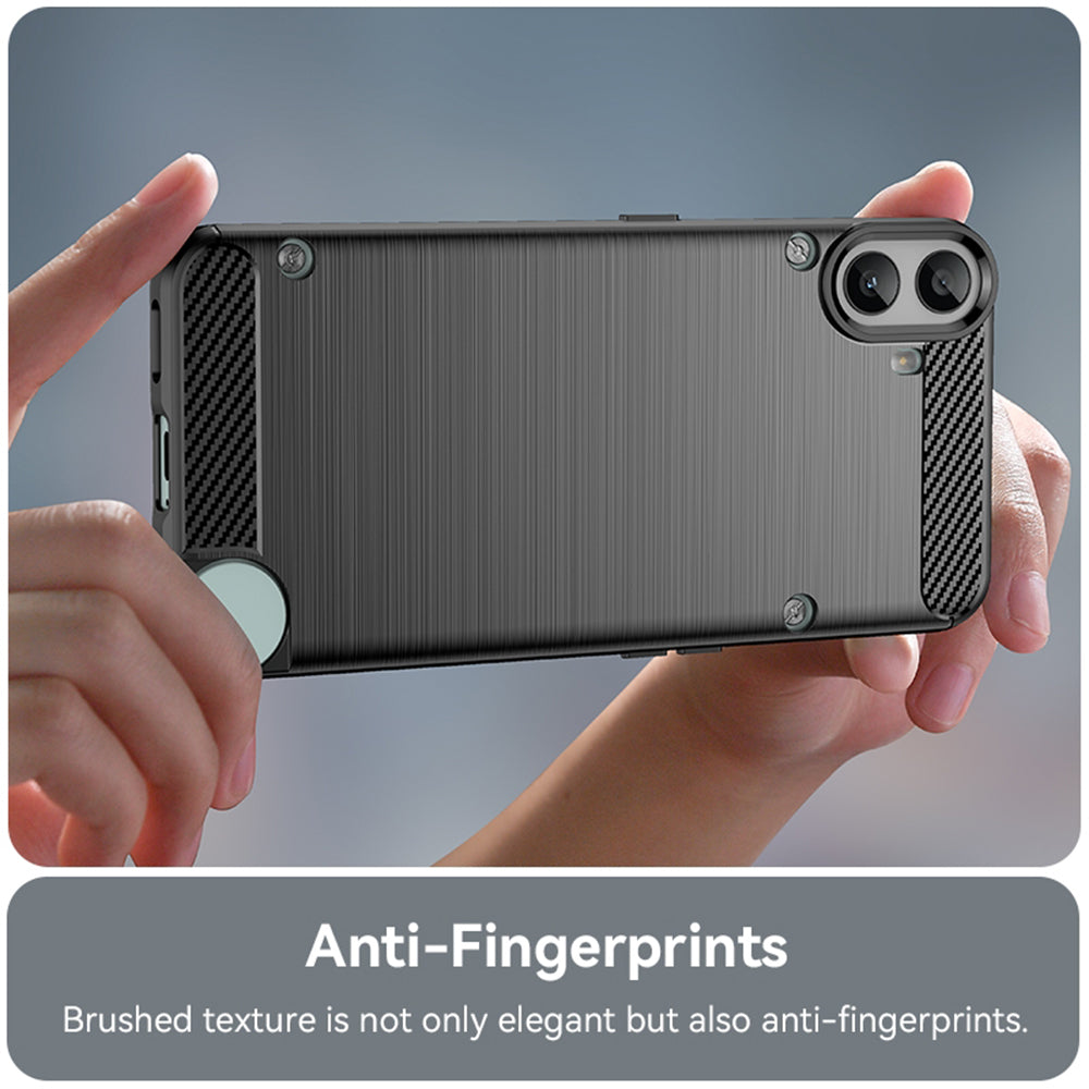 Θήκη για Nothing CMF Phone 1, Techsuit, Άνθρακας, Μαύρο