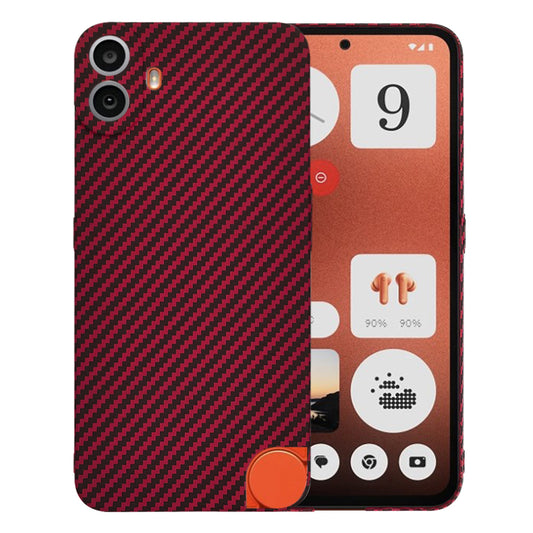 Θήκη για Nothing CMF Phone 1, Techsuit, Carbonite FiberShell, Κόκκινο