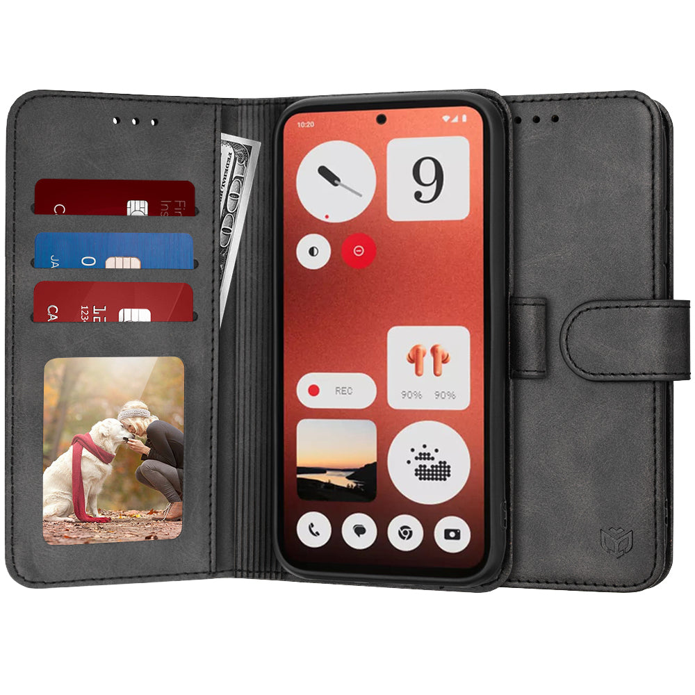 Θήκη για Nothing CMF Phone 1, Techsuit, Diary Book, Μαύρη