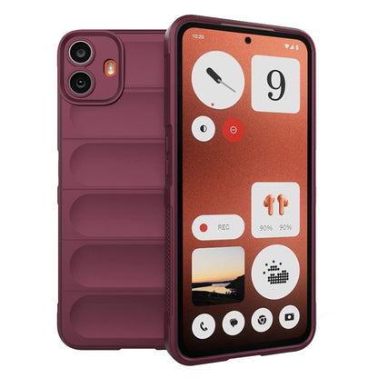 Case for Nothing CMF Phone 1, Techsuit, Magic Shield, Burgundy