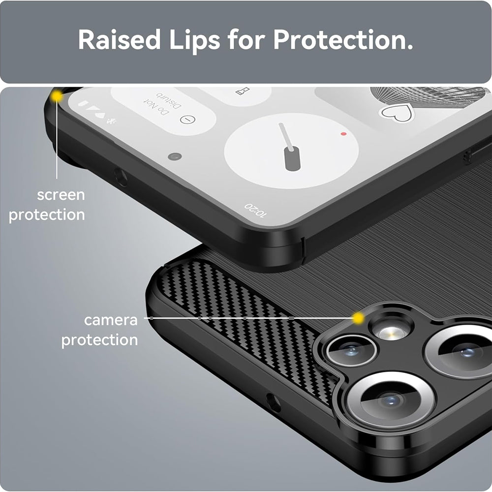 Θήκη για Nothing CMF Phone 2 Pro, Techsuit, Άνθρακας, Μαύρο