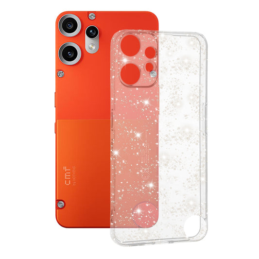 Θήκη για Nothing CMF Phone 2 Pro, Techsuit, SparkleSkin, Διαφανής
