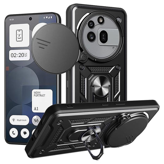 Θήκη για Nothing Phone (3a) Pro, Techsuit, CamShield, Μαύρο