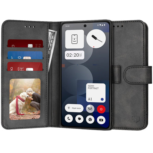 Θήκη για Nothing Phone (3a) Pro, Techsuit, Diary Book, Μαύρο