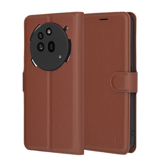 Θήκη για Nothing Phone (3a) Pro, Techsuit, Leather Folio, Καφέ