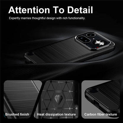 Θήκη για Nothing Phone (4a) Pro, Techsuit, Καρμπόν, Μαύρη