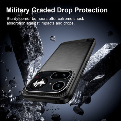 Θήκη για Nothing Phone (4a) Pro, Techsuit, Καρμπόν, Μαύρη