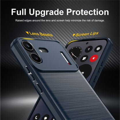 Θήκη για Nothing Phone (4b), Techsuit, Carbon, Μπλε