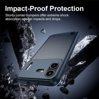 Θήκη για Nothing Phone (4b), Techsuit, Carbon, Μπλε