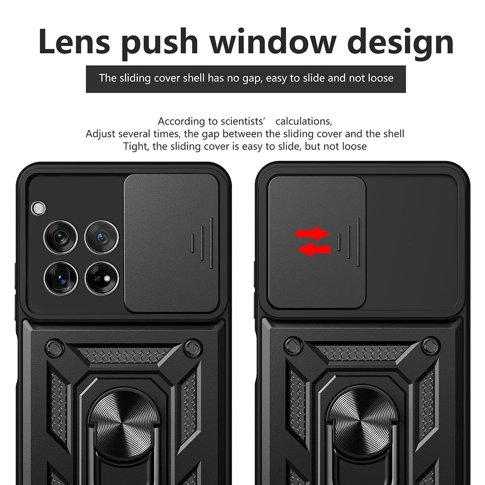 Θήκη για OnePlus 12, Techsuit, CamShield, Μαύρο