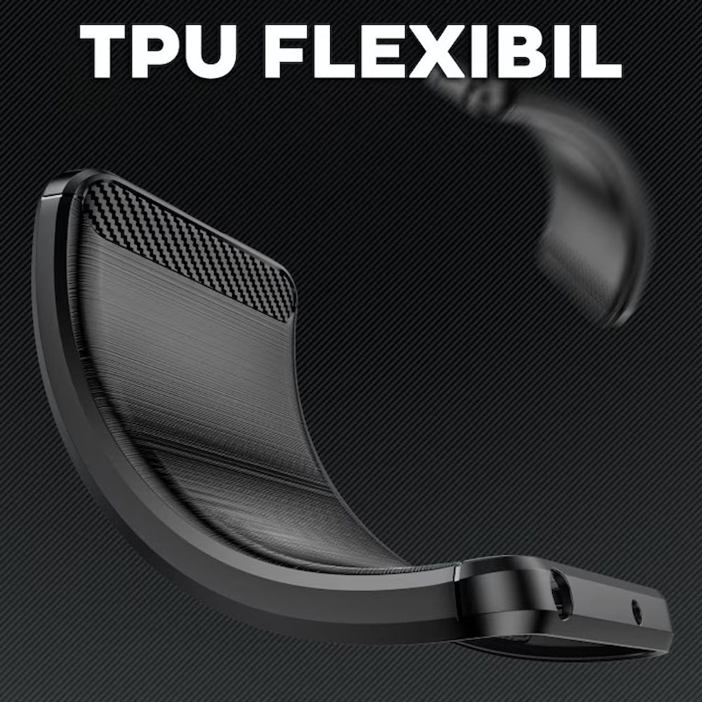 Θήκη για OnePlus 13R, Techsuit, Carbon, Μαύρο