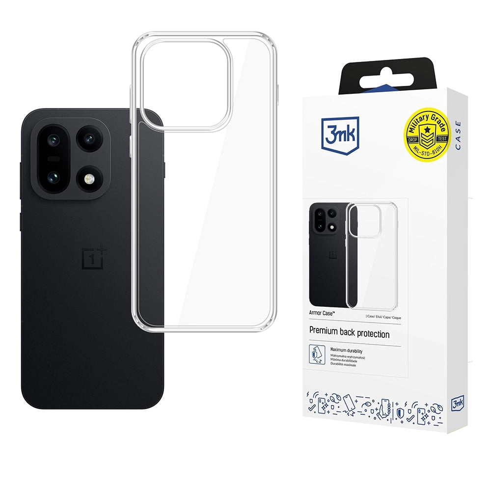 Θήκη για OnePlus 15, 3MK, Armor, Διάφανη