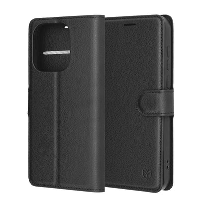 Θήκη για OnePlus 15, Techsuit, Leather Folio, Μαύρη