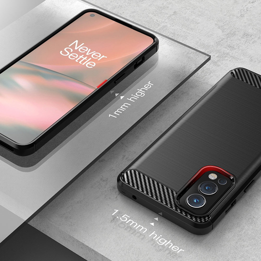 Θήκη για OnePlus Nord 2 5G, Techsuit, Carbon, Μαύρη