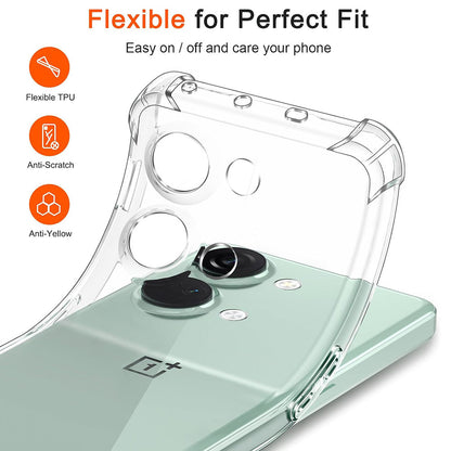 Θήκη για OnePlus Nord 3, Techsuit, Ανθεκτική σε Κρούσεις Διαφανής, Διάφανη