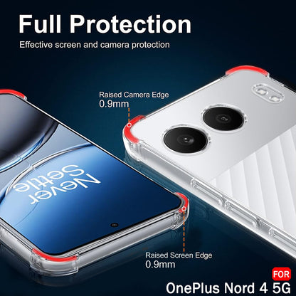Θήκη για OnePlus Nord 4, Techsuit, Ανθεκτική σε Κρούσεις Διαφανής, Διάφανη