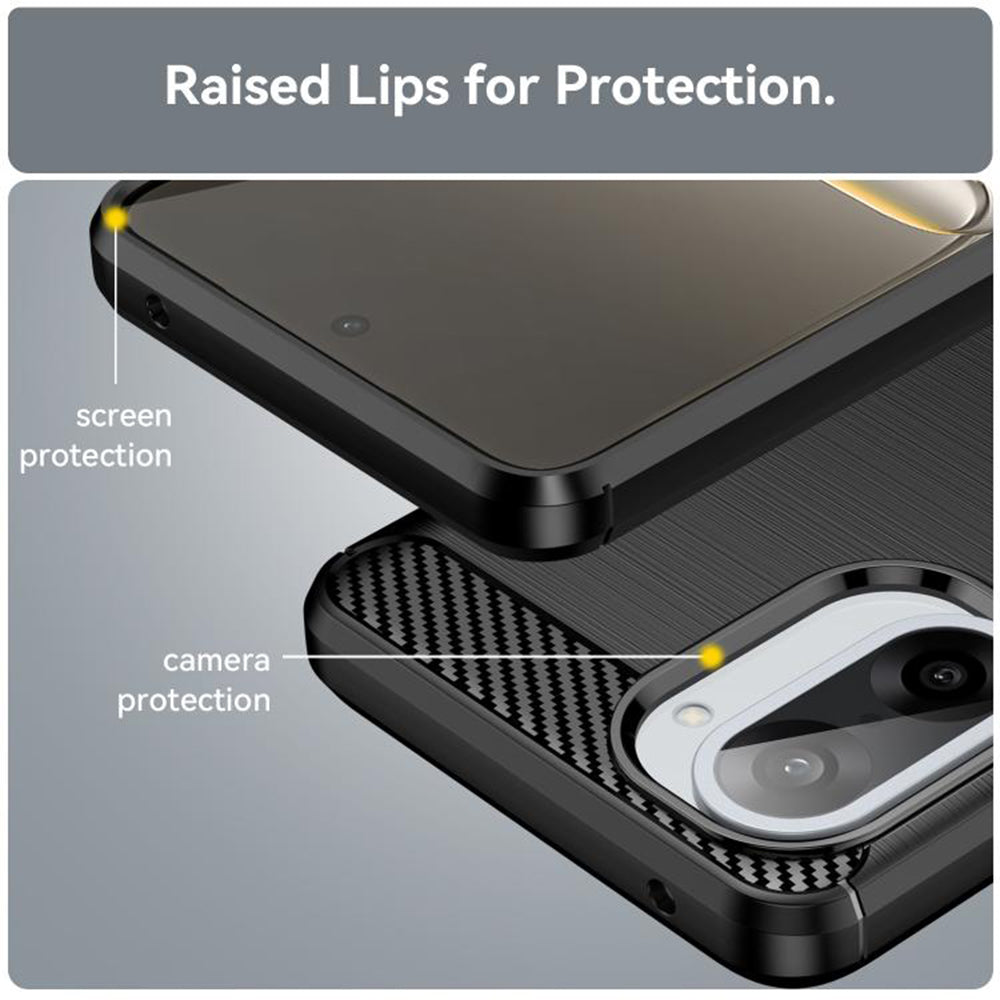 Θήκη για OnePlus Nord CE5, Techsuit, Carbon, Μαύρο