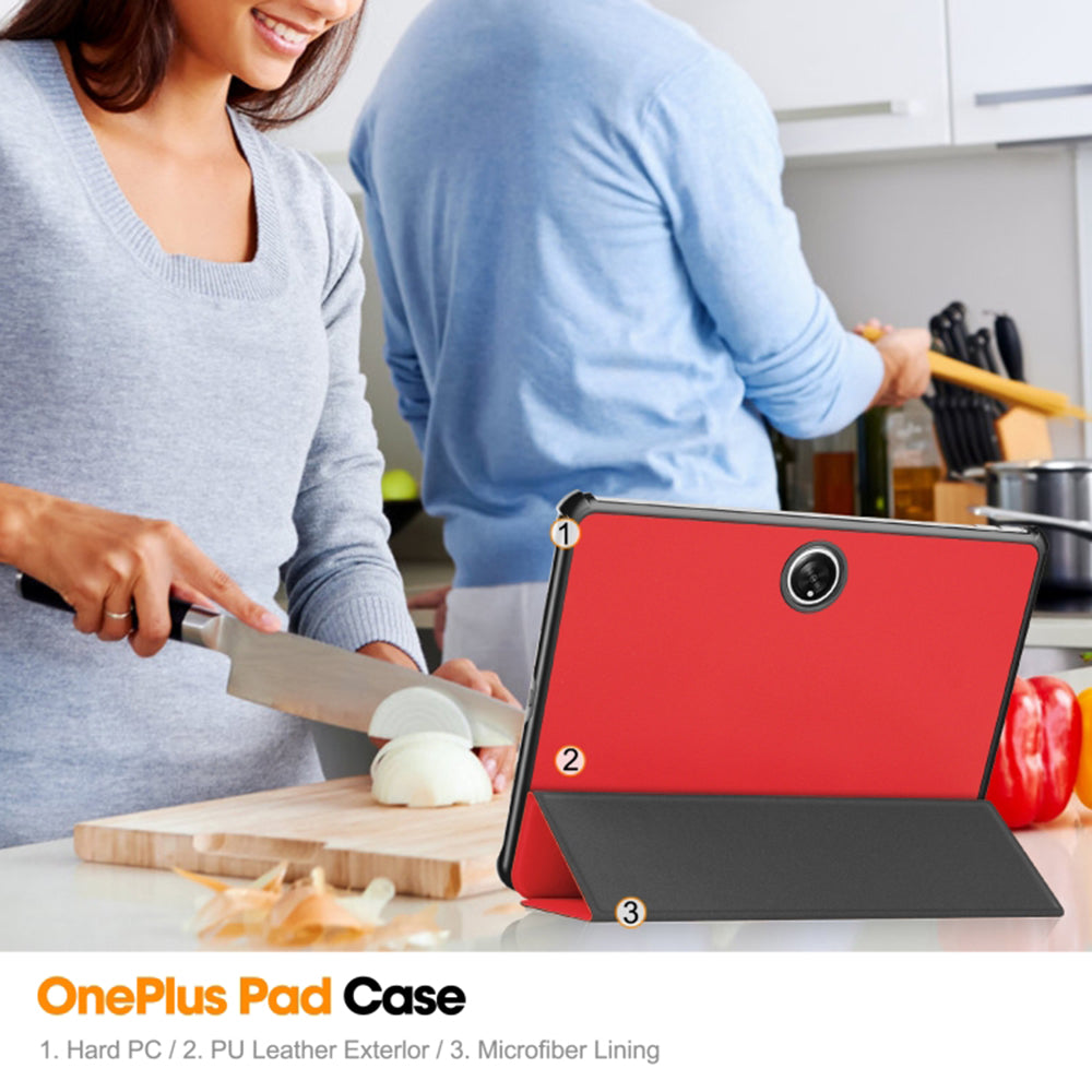 Θήκη για OnePlus Pad, Techsuit, FoldPro, Κόκκινο