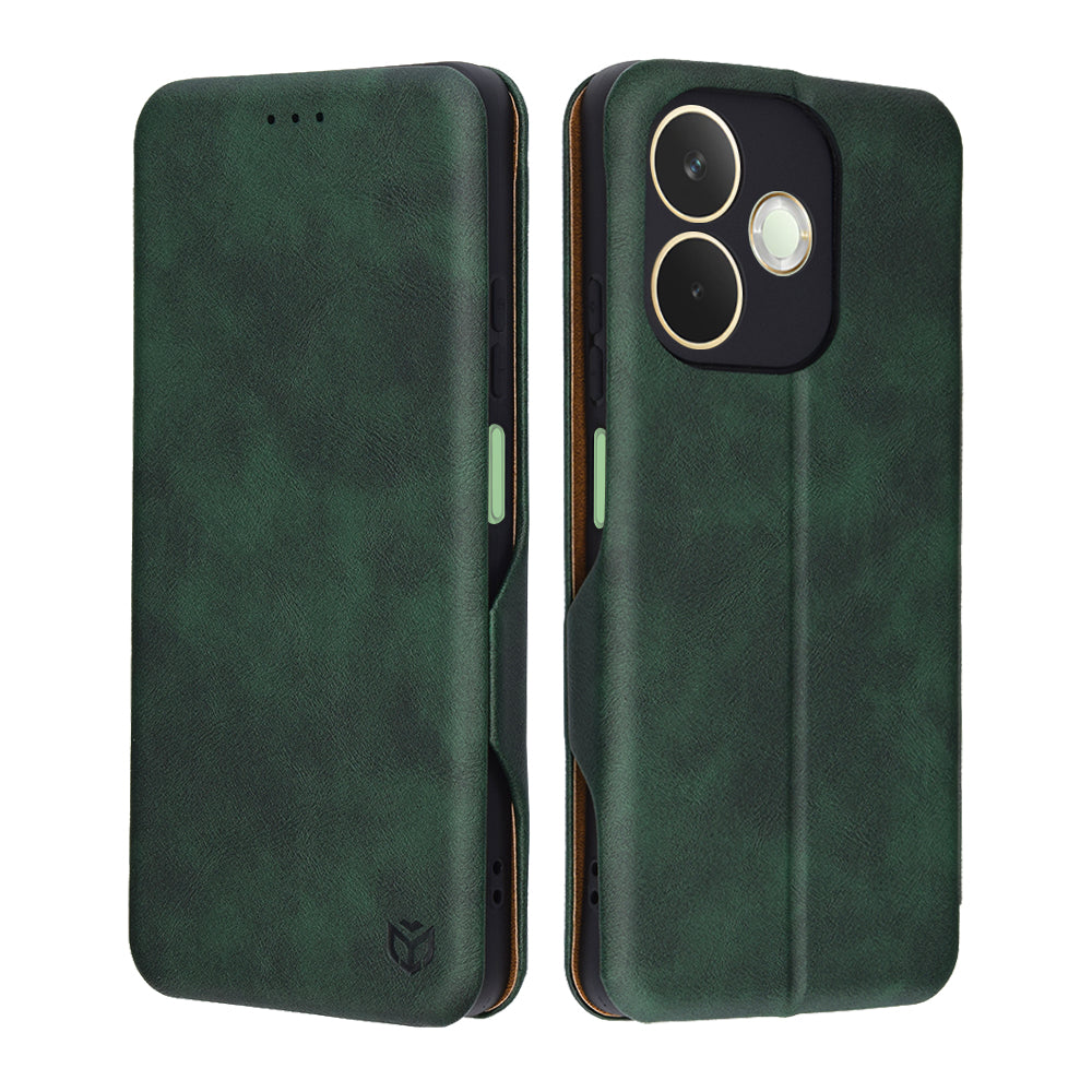 Θήκη για Oppo A5 Pro 4G / A5 Pro, Techsuit, Safe Wallet Plus, Πράσινο