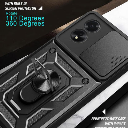 Θήκη για Oppo A58 4G, Techsuit, CamShield, Μαύρη