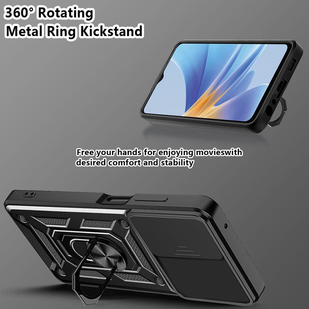Θήκη για Oppo A58 5G / A78 5G, Techsuit, CamShield, Μαύρη