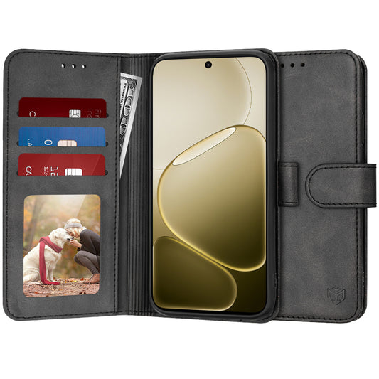 Θήκη για Oppo A6 4G, Techsuit, Diary Book, Μαύρη