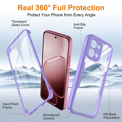 Θήκη για Oppo A6 Pro 5G / A6 Pro 4G, Techsuit, ColorVerse 360, Μωβ
