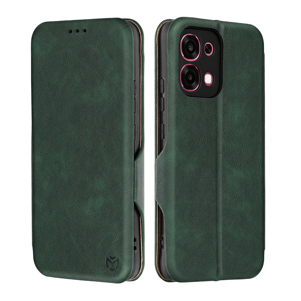 Θήκη για Oppo A6 Pro 5G / A6 Pro 4G, Techsuit, Safe Wallet Plus, Πράσινο