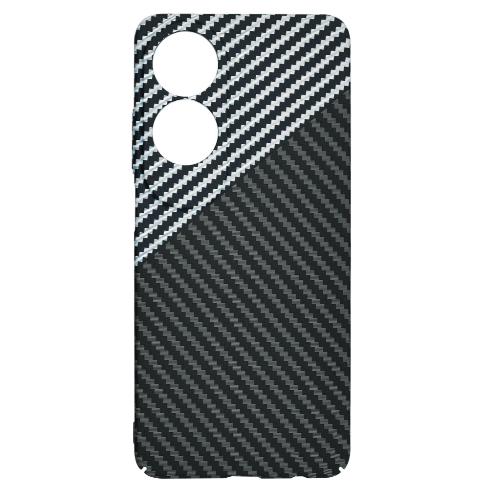 Θήκη για Oppo A60, Techsuit, Carbonite FiberShell, Μαύρο Γκρι