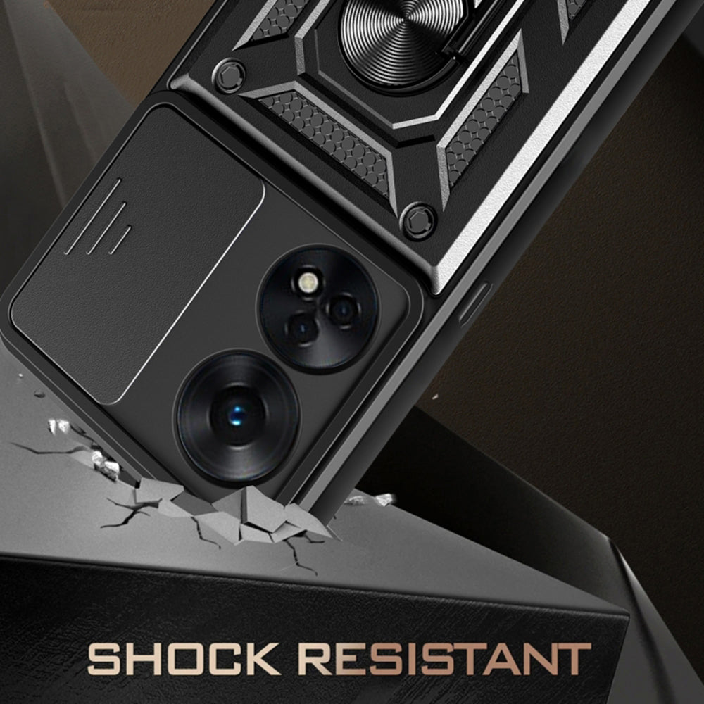 Θήκη για Oppo A78 4G, Techsuit, CamShield, Μαύρο