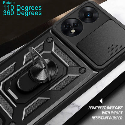 Θήκη για Oppo A78 4G, Techsuit, CamShield, Μαύρο
